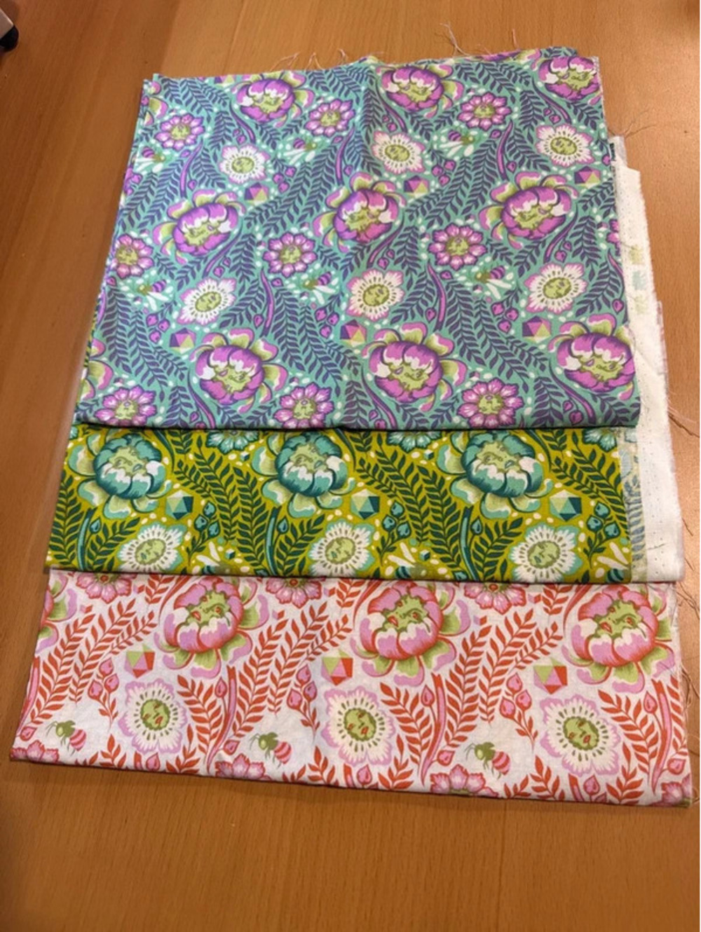 Rare All 3 Petal Head Variants by Tula Pink Fat Quarters